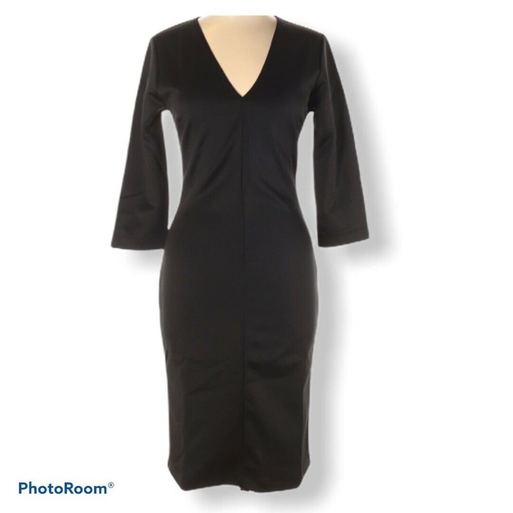 Textile Elizabeth and James black sheath dress L